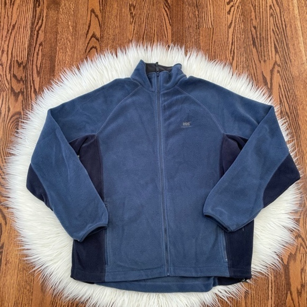 Helly Hansen blue‎ fleece full zip jacket men’s L